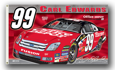 #99 Carl Edwards - Office Depot 2-Sided Flag