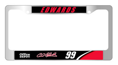 #99 Carl Edwards - Metal License Plate Frame