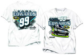 #99 Carl Edwards - Aflac White T-Shirt
