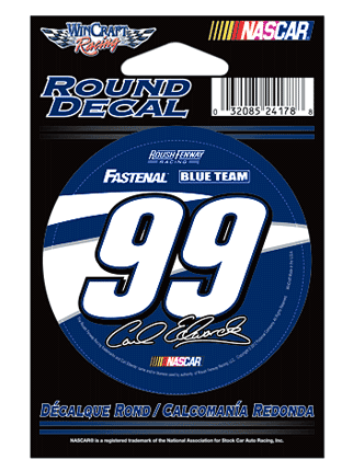 #99 Carl Edwards / Fastenal - NASCAR Round Decal