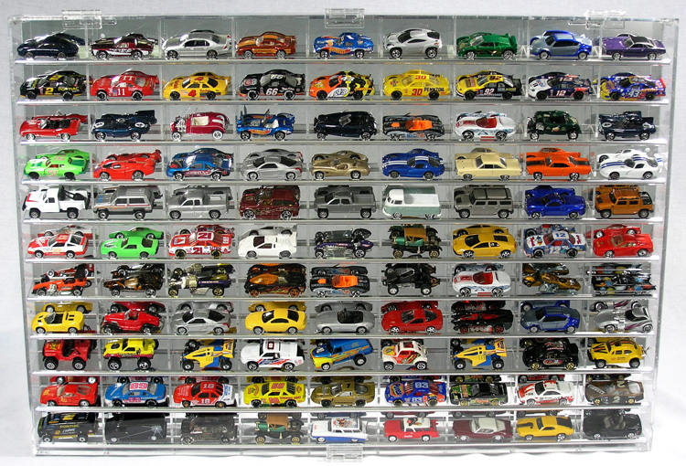 99 Car 1/64 Tilt Shelf Diecast Display Case