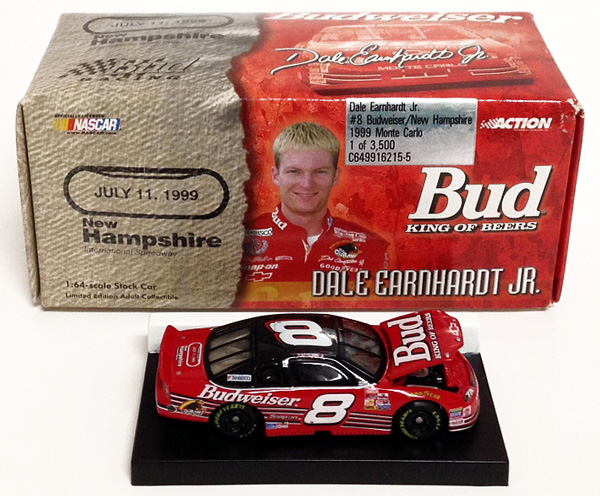 1999 Dale Earnhardt Jr #8 Budweiser - New Hampshire 1/64 Diecast
