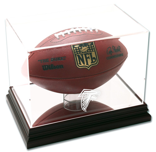 Atlanta Falcons - Mahogany NFL Football Display Case