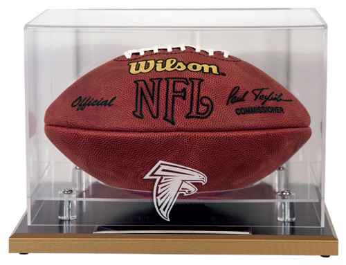 Atlanta Falcons - Wood Base NFL Football Display Case