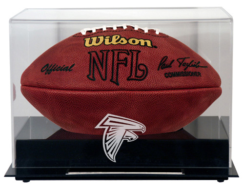 Atlanta Falcons - Black Base NFL Football Display Case