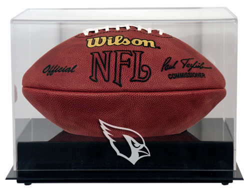 Arizona Cardinals - Black Base Football Display Case