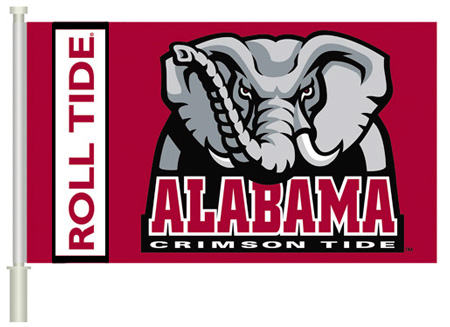 Alabama Crimson Tide - Car Flag