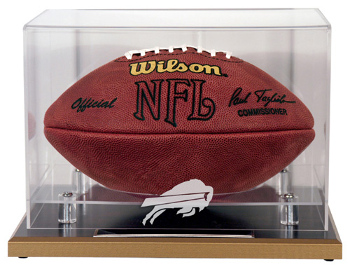 Buffalo Bills - Oak Base NFL Football Display Case