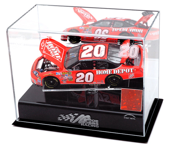 Tony Stewart #20 Home Depot - Diecast Display Case w/ Race Used Sheet Metal