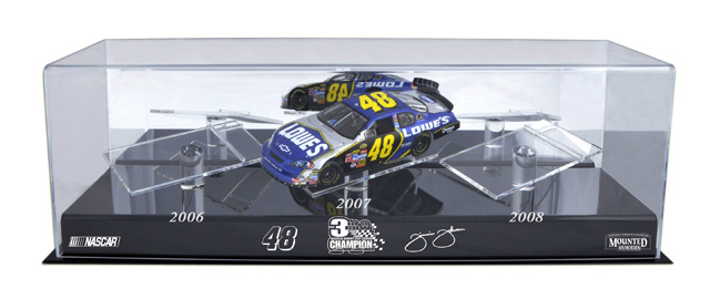 Jimmie Johnson 3-Car 3x NASCAR Champ Diecast Display Case