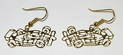 Indy Car Cut-Out - Wire Earrings