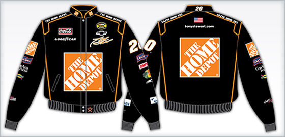 #20 Tony Stewart '07 Home Depot - Black NASCAR Uniform Jacket