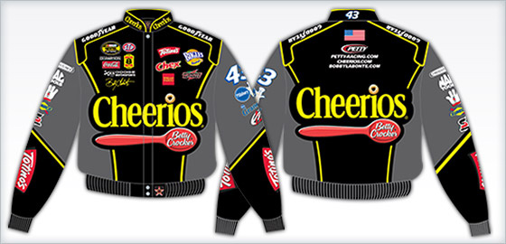 #43 Bobby Labonte #43 Cheerios / Black JH Jacket