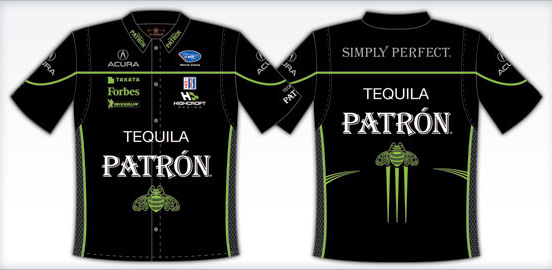 #9 Scott Sharp - Patron Tequila Pit Shirt