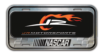 Jr Motorsports - Domed Metal License Plate