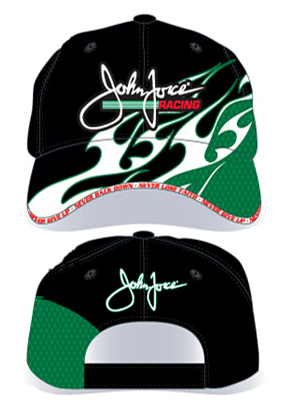 John Force - John Force Racing Black Flame Cap