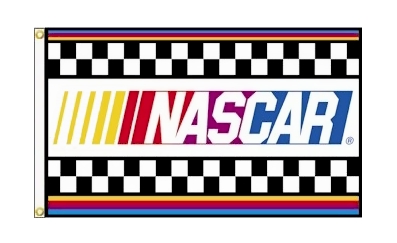 NASCAR Checkered w/Stripes Flag