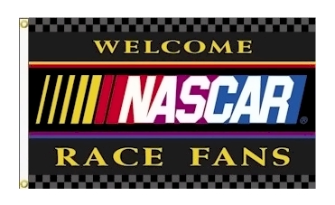 NASCAR Welcome Race Fans Flag