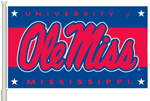 University of Mississippi - Ole Miss NCAA Car Flag