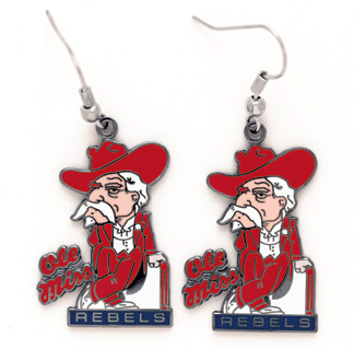 Ole Miss Rebels - Wire Earrings