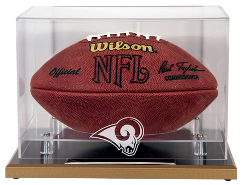 St. Louis Rams - Oak Base NFL Football Display Case