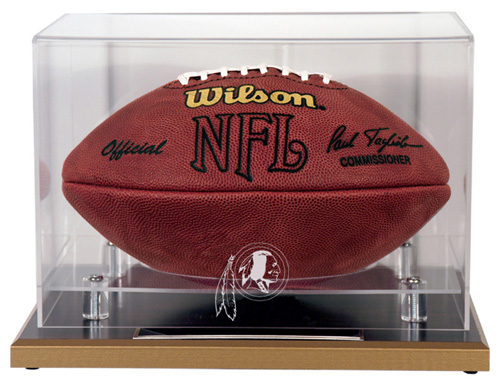 Washington Redskins - Oak Base NFL Football Display Case