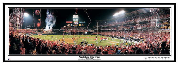 Anaheim Angels 2002 World Series Champions - Framed Panoramic