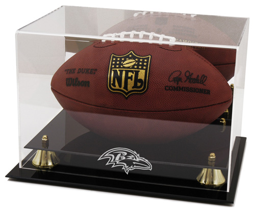 Baltimore Ravens - Golden Classic NFL Fooball Display Case