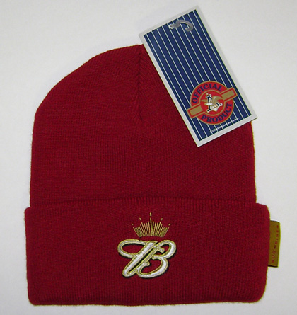 Budweiser Cuff Knit Beanie - Burgundy