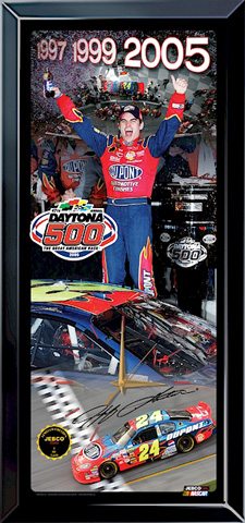 Jeff Gordon 3X Daytona 500 Champion - Jebco Clock