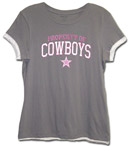 Dallas Cowboys - NFL Ladies Cap Sleeve Tissue Tee