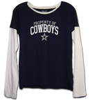 Dallas Cowboys - NFL Ladies Long Sleeve Layered Tee