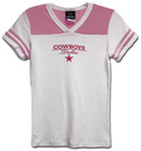 Dallas Cowboys - NFL Ladies Pink Retro Jersey Tee