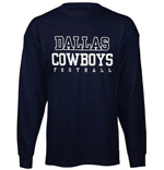 Dallas Cowboys - NFL Navy Long Sleeve Practice Tee