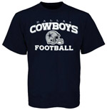 Dallas Cowboys - NFL Navy Stacked Helmet T-Shirt