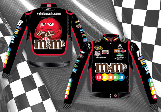 #18 Kyle Busch '11 M&M's - Black NASCAR Uniform Jacket