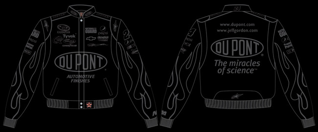 #24 Jeff Gordon '10 Dupont - Black on Black NASCAR Uniform Jacket