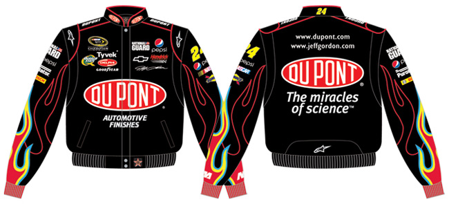 #24 Jeff Gordon '10 Dupont - Black NASCAR Uniform Jacket