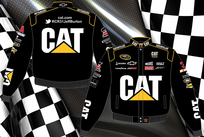 #31 Jeff Burton '12 Caterpillar - NASCAR Uniform Jacket