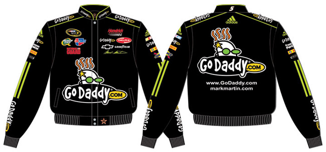 #5 Mark Martin '10 GoDaddy.com - Black NASCAR Jacket