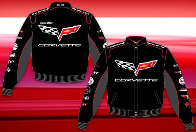 Corvette Collage - Adult Twill Jacket