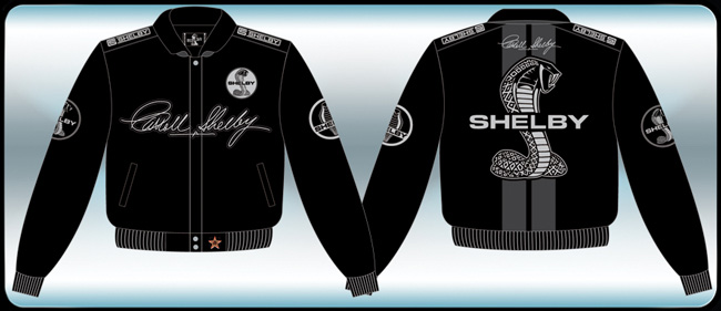 Shelby Cobra - Black Adult Twill Jacket