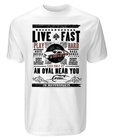JR Motorsports - Live Fast Play Hard T-Shirt