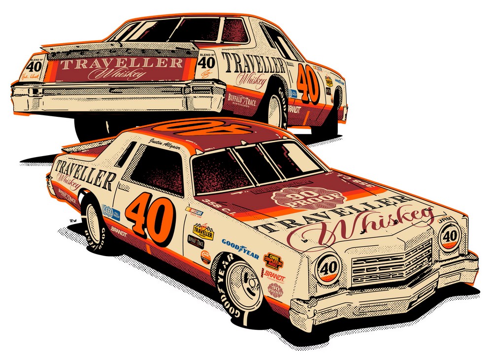 1978 Justin Allgaier #40 Traveller Whiskey Fantasy 1/24 Diecast