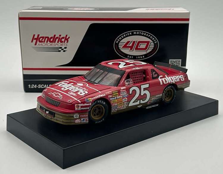 1989 Ken Schrader #25 Folgers - Charlotte Win / Raced 1/24 Diecast