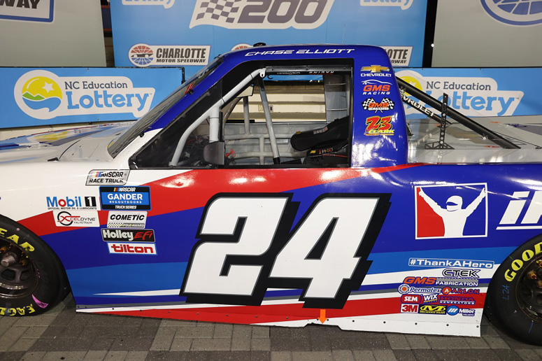 CHASE ELLIOTT 2020 CHARLOTTE WIN RACED VERSION iRACING TRUCK 1/64 ACTION 