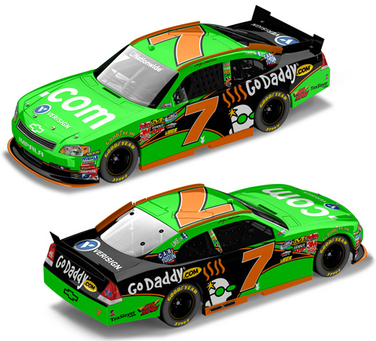 2011 Kasey Kahne #7 GoDaddy.com 1/24 Diecast