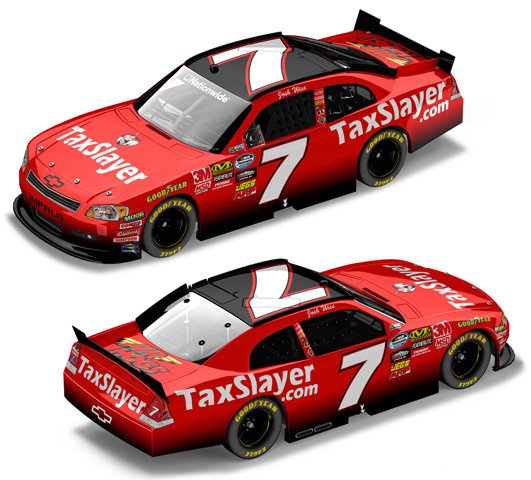 2011 Josh Wise #7 TaxSlayer.com 1/24 Diecast
