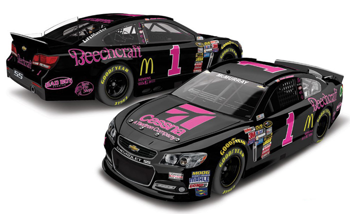 2014 Jamie McMurray #1 Cessna Pink 1/64 Diecast