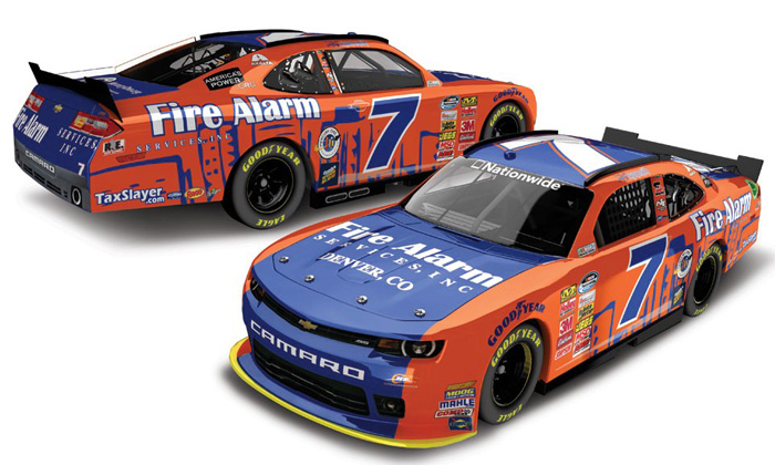 2014 Regan Smith #7 Fire Alarm Services 1/64 Diecast